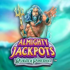 Almighty Jackpots – Realm of Poseidon casino game by Novomatic – featured logo at Coin Casino