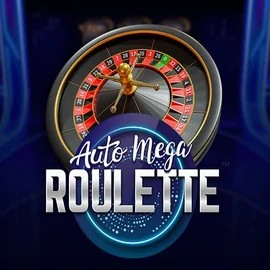Auto Mega Roulette online game logo by Pragmatic Play on coinkasino.eu