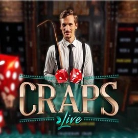 Live Craps logo – Live Casino by Evolution at Coin Casino
