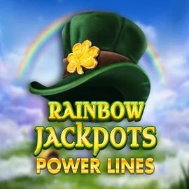 Rainbow Jackpots Power Lines slot logo by Red Tiger Gaming at Coin Casino